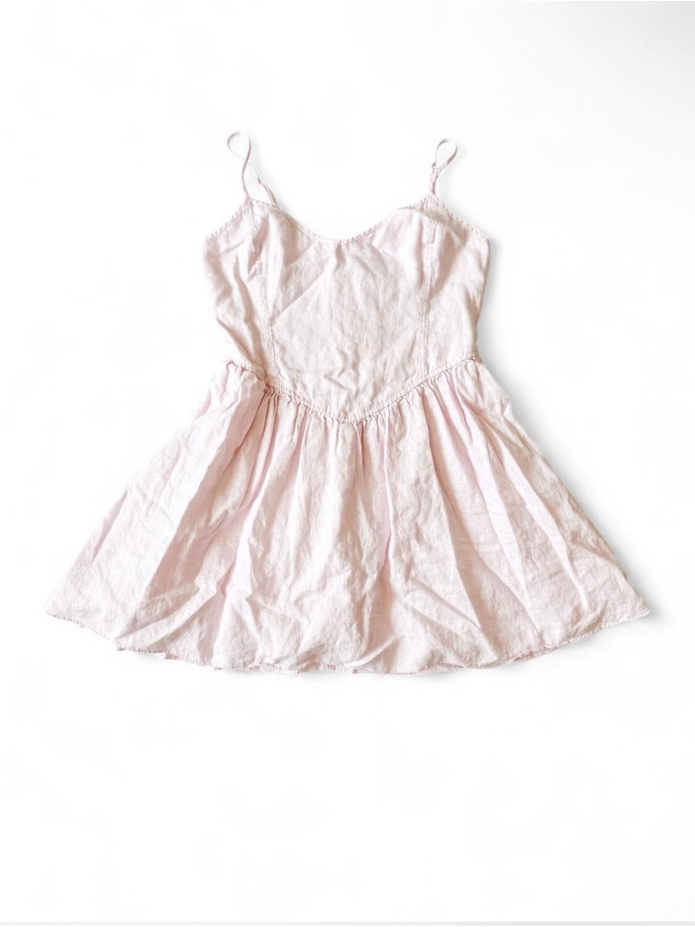 Aritzia Wilfred Technique Poplin Mini Dress Women’s Light Pink - Size 8